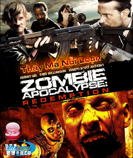 D076. Zombie Apocalypse - Thây Ma Nổi Loạn 3D 25G (DTS-HD 5.1)  